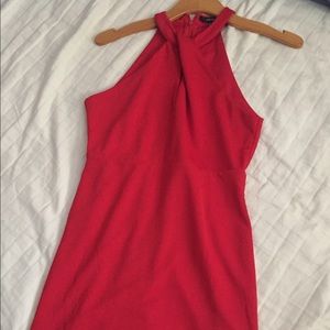 RED FOREVER21 mid length dress